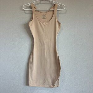 Assets Red Hot Label by Spanx Beige Sleek Slimmer Shapewear Dress Tank Slip